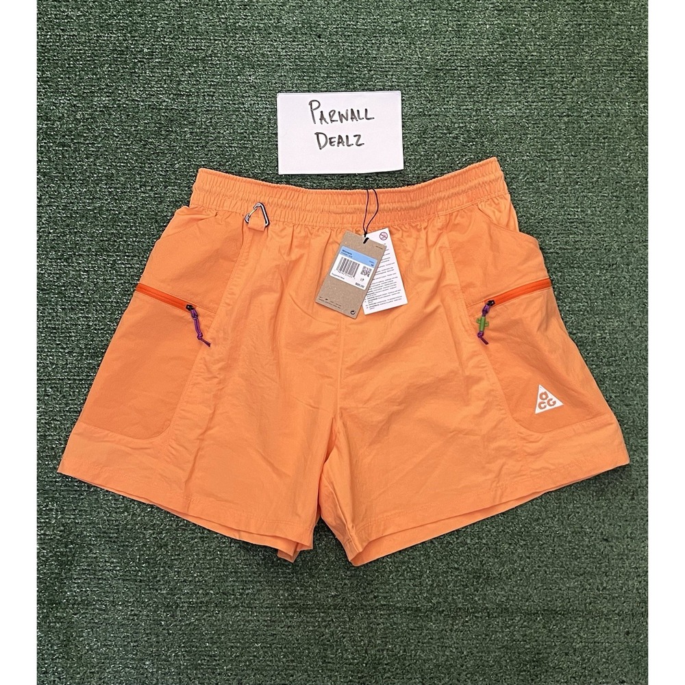 Nike ACG Death Bloom 5" Hiking Shorts Orange Women's Medium HV6387-833